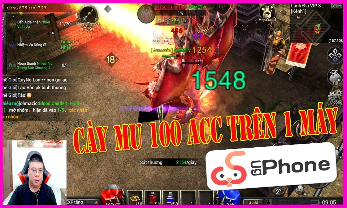 HƯỚNG DÂNC CHƠI NHIỀU ACC TRÊN GAME YULGANG TÁI CHIẾN VÕ LÂM MOBILE BẰNG ĐIỆN THOẠI
