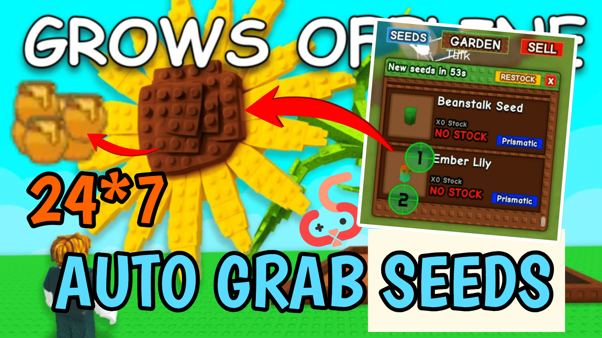 24/7 AUTO SHOP GRAB in Grow a Garden! Get RARE Seeds INSTANTLY!