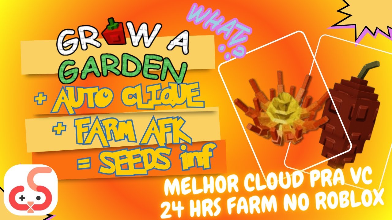 É ASSIM QUE YOUTUBERS FARMAM AFK NO ROBLOX GROW A GARDEN!!