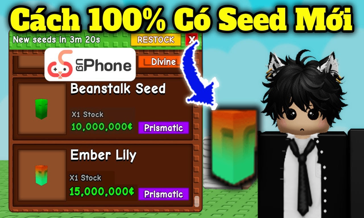 GROW A GARDEN: Cách 100% Có Seed Mới Ember Lily