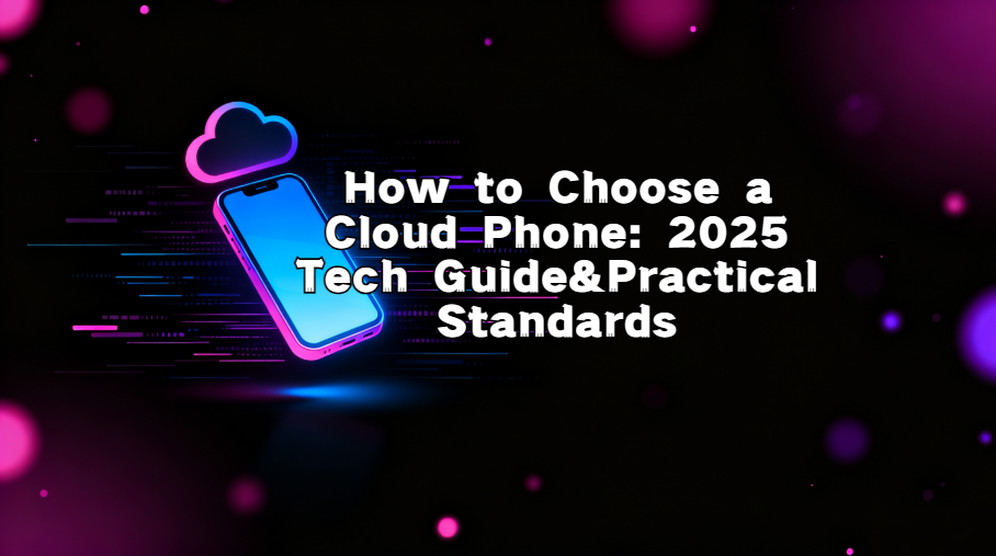 How to Choose a Cloud Phone: 2025 Tech Guide & Practical Standards.png